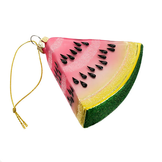 Glass Watermelon Slice Ornament