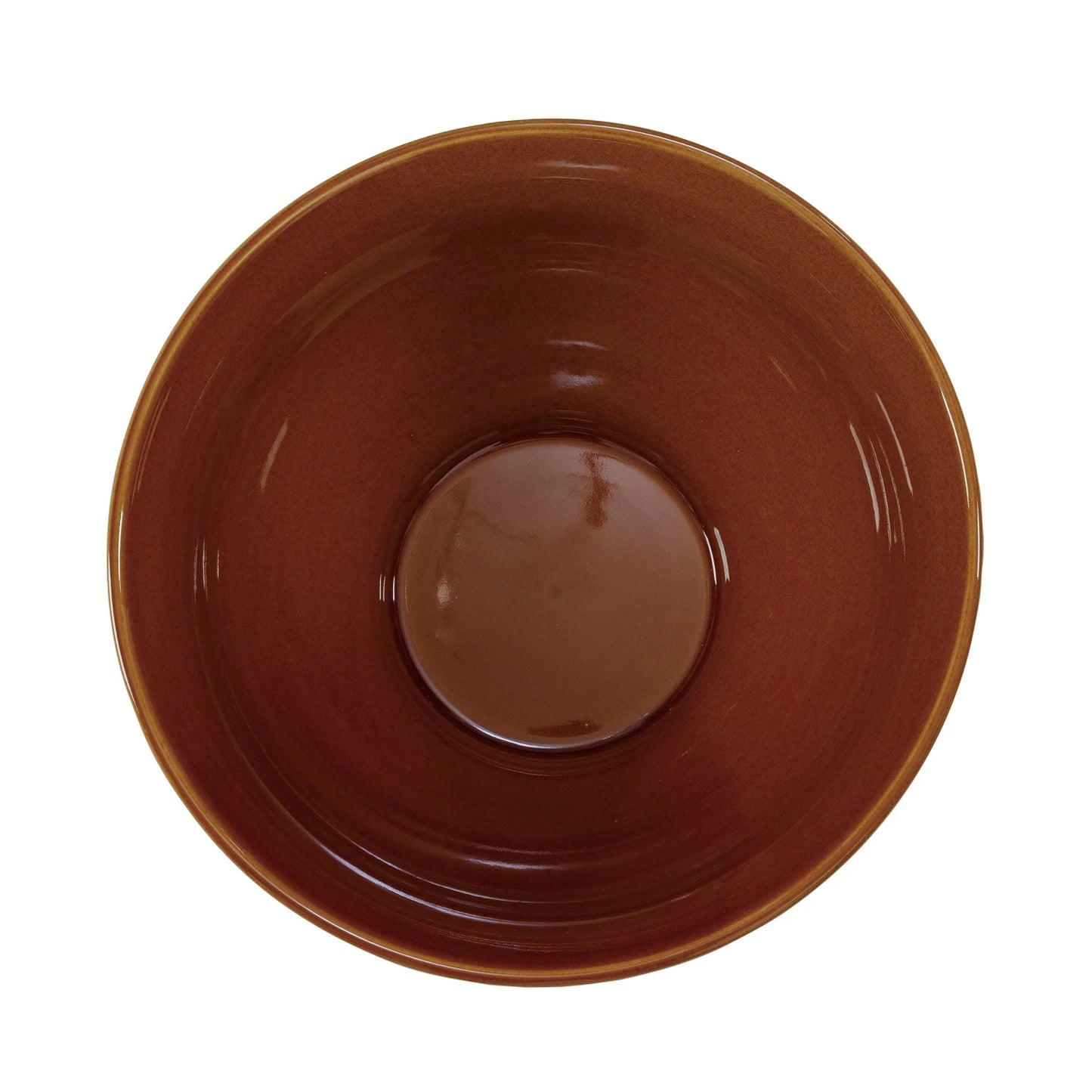 Stoneware 3 Qt Serving Bowl with Lines