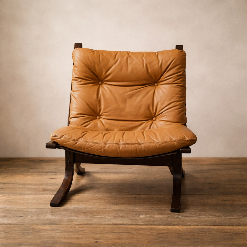 Charlie Vintage Leather Sling Chair
