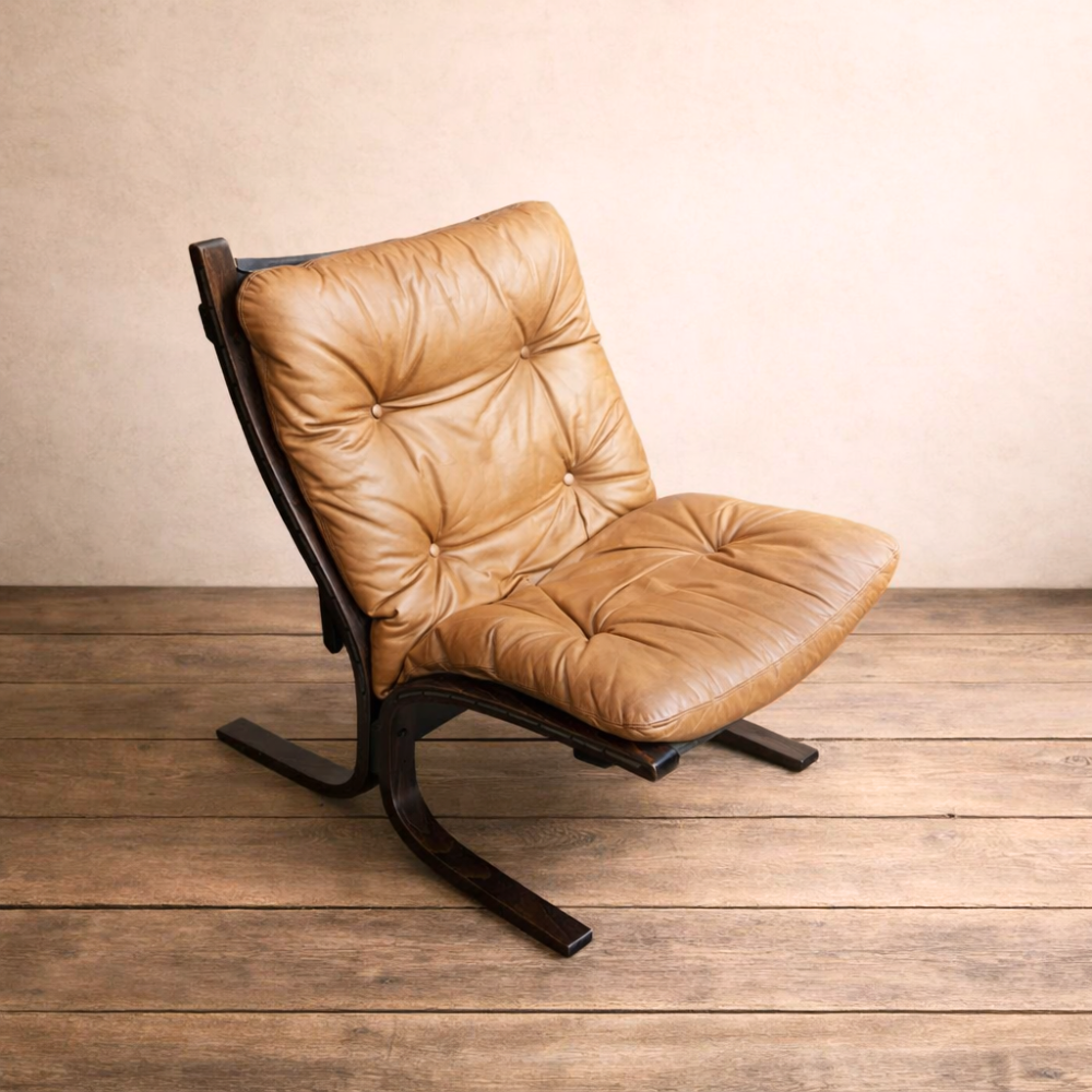 Charlie Vintage Leather Sling Chair