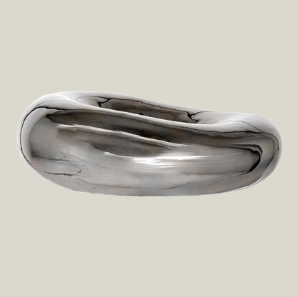 Chrome Stoneware Bowl