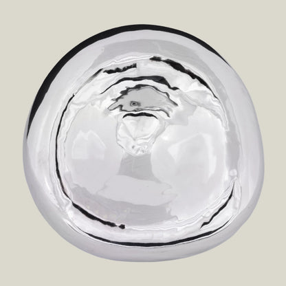 Chrome Stoneware Bowl