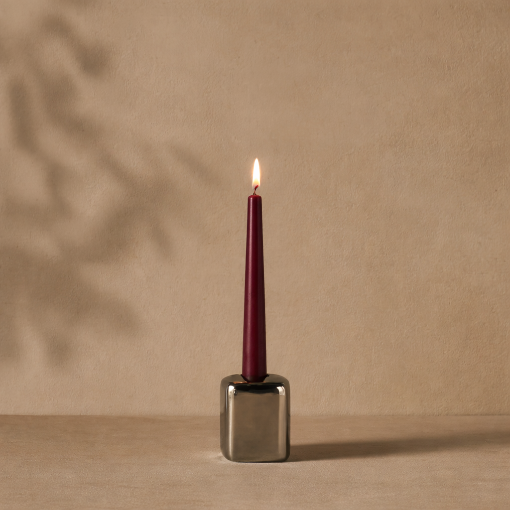 Chrome Taper Candle Holder