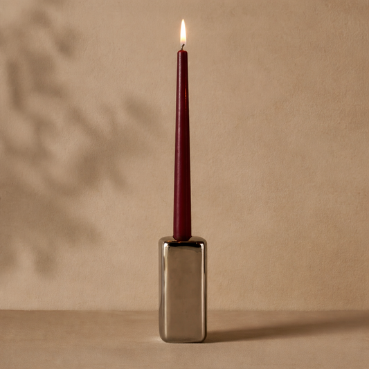 Chrome Taper Candle Holder