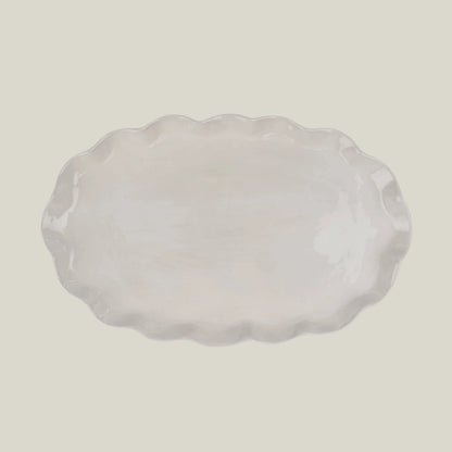 Scalloped Large Platter