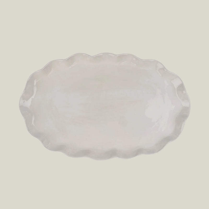 Scalloped Large Platter