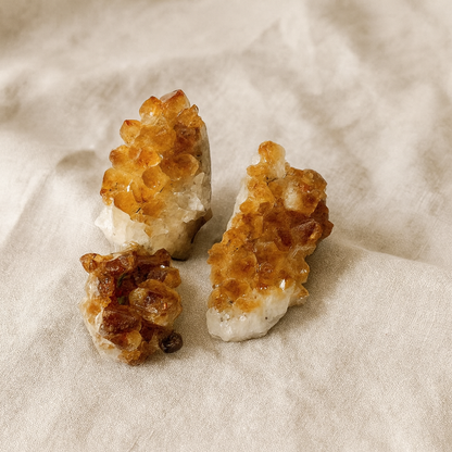 Citrine Druzy Clusters