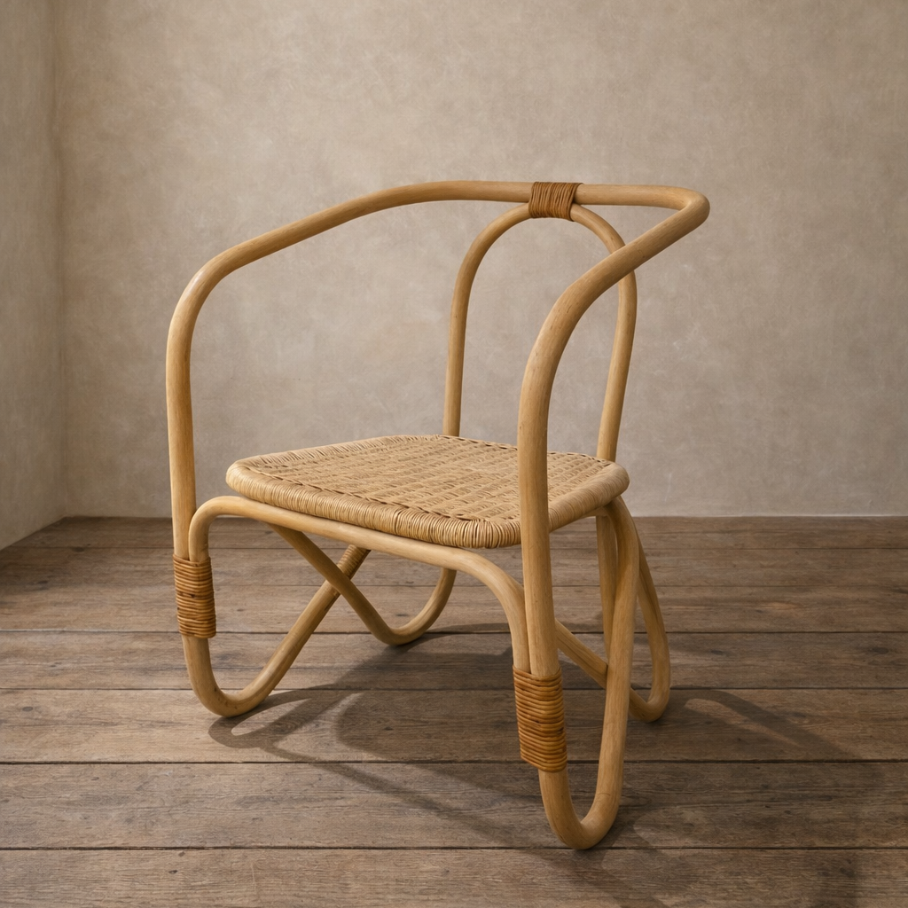Curved Teak Chair