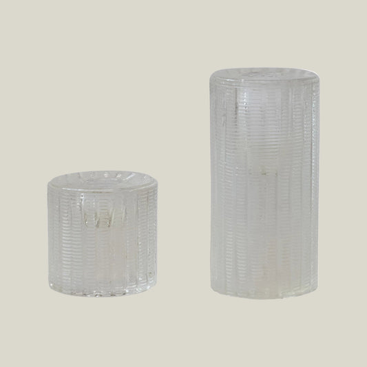 Cut Glass Taper Candle Holder