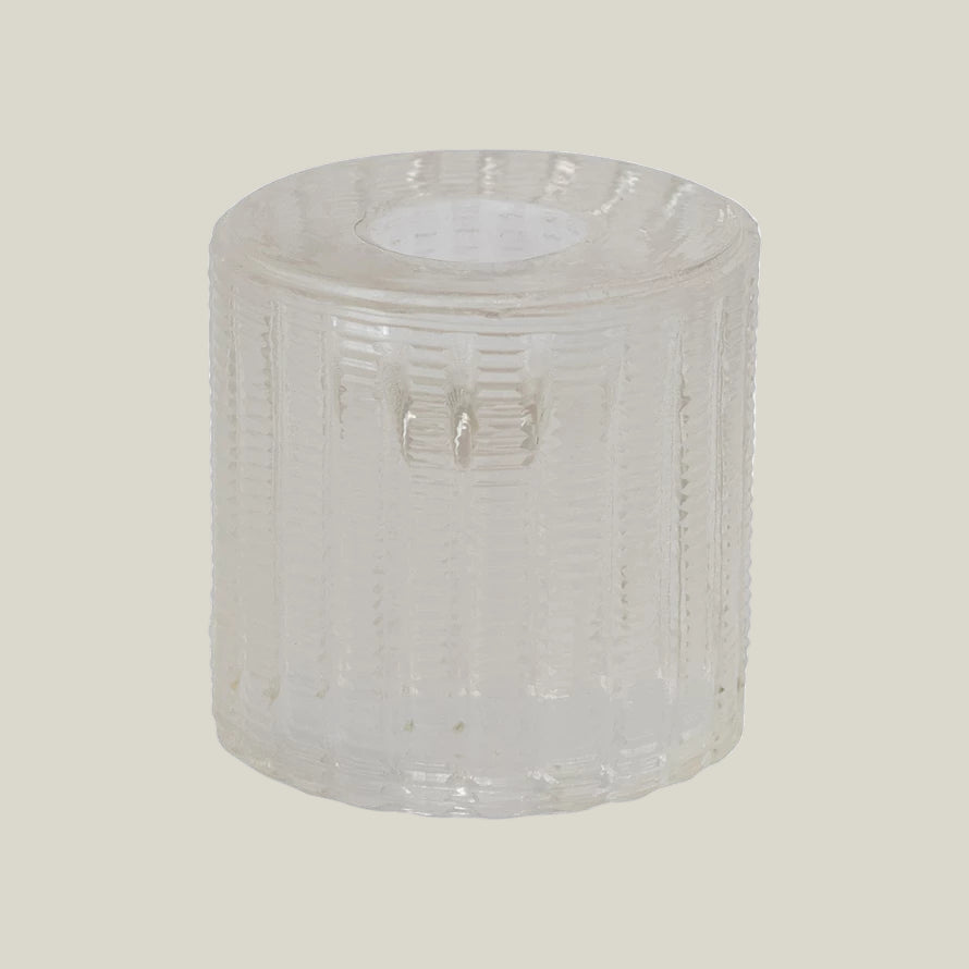Cut Glass Taper Candle Holder
