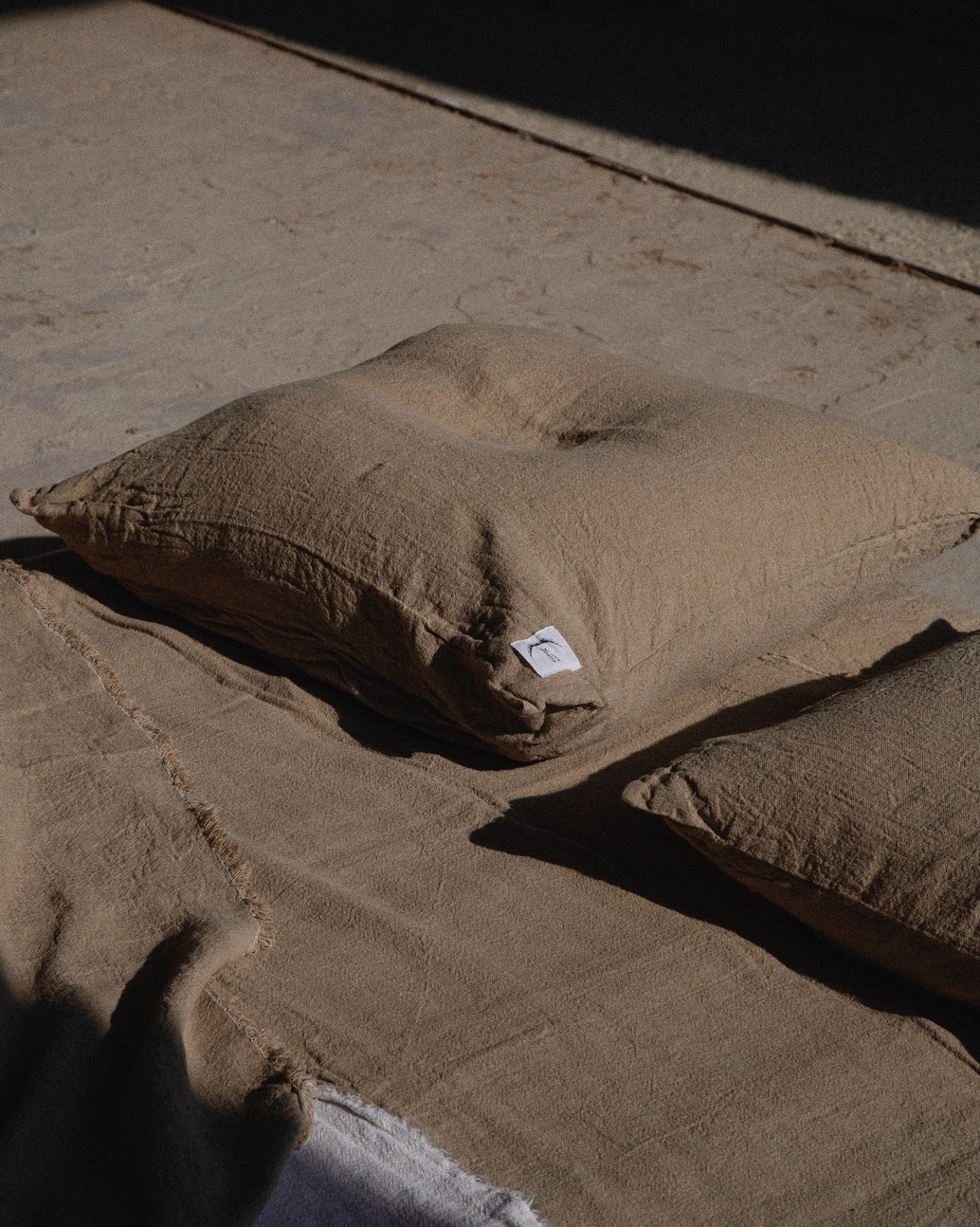 The Raw Linen Pillow