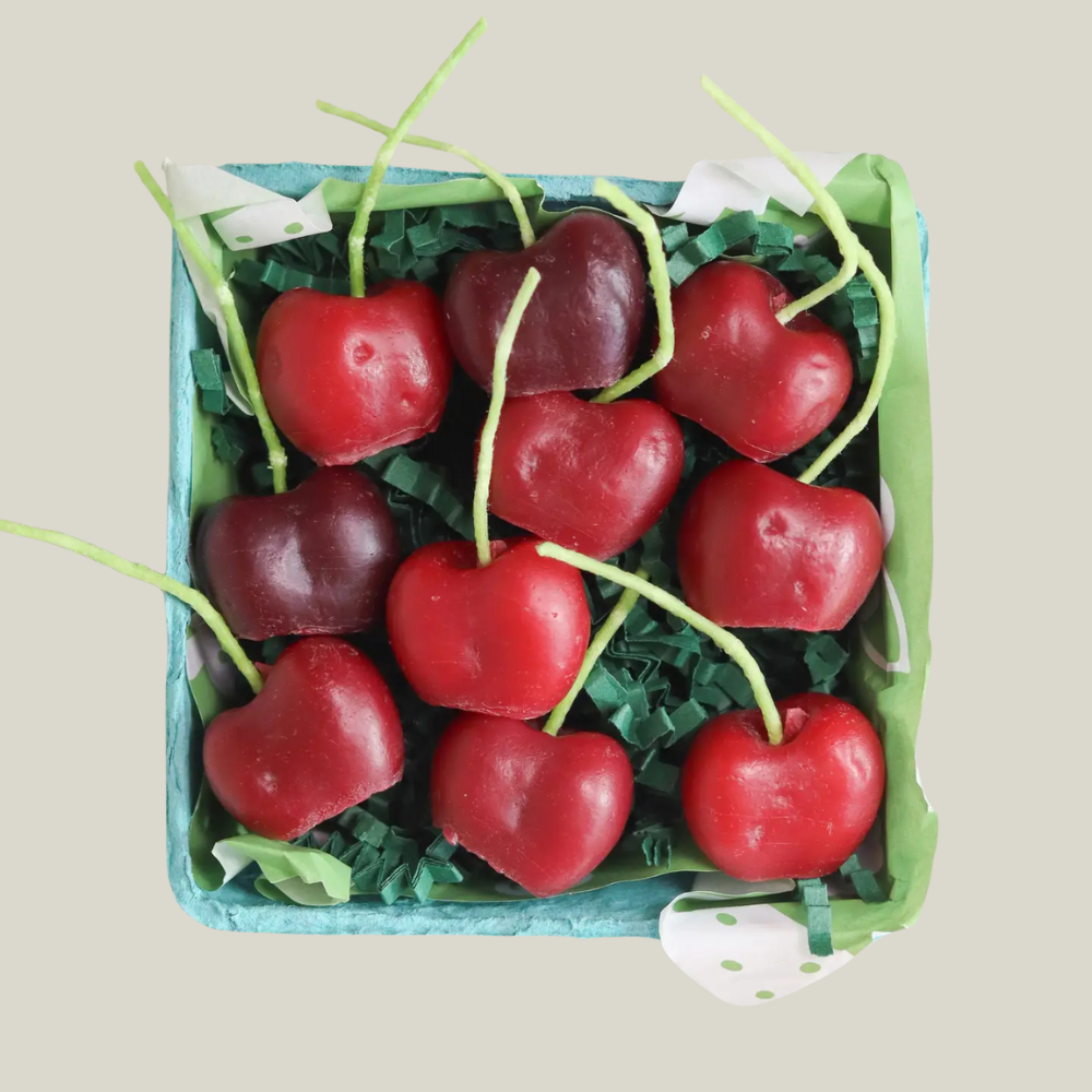 Beeswax Berry Birthday Candles