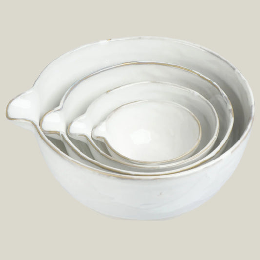 Stoneware Batter Bowls - Set of 4