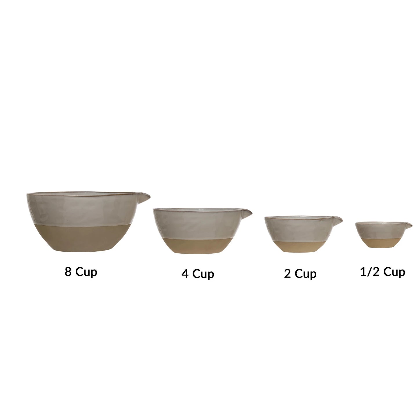 Stoneware Batter Bowls - Set of 4