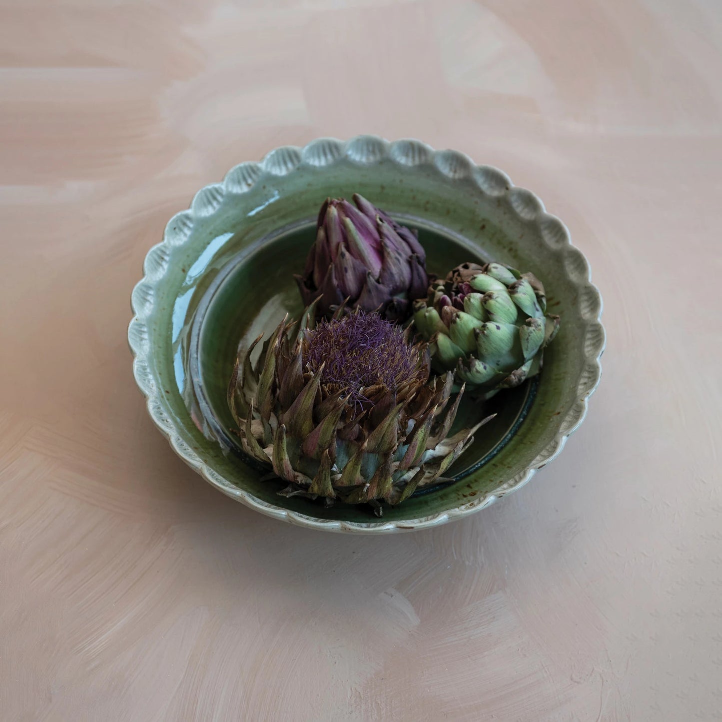 Scalloped Serving Bowl