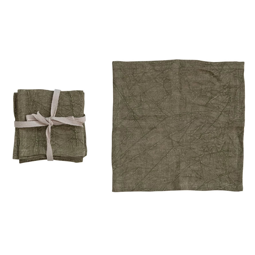 Linen Cocktail Napkin Set