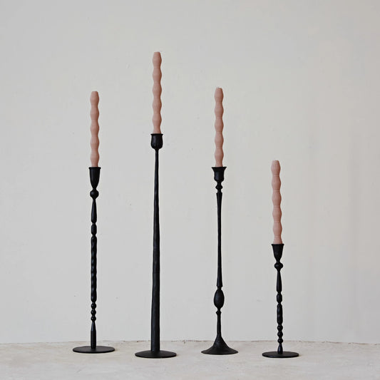 Hand Forged Cast Iron Taper Candle Holder