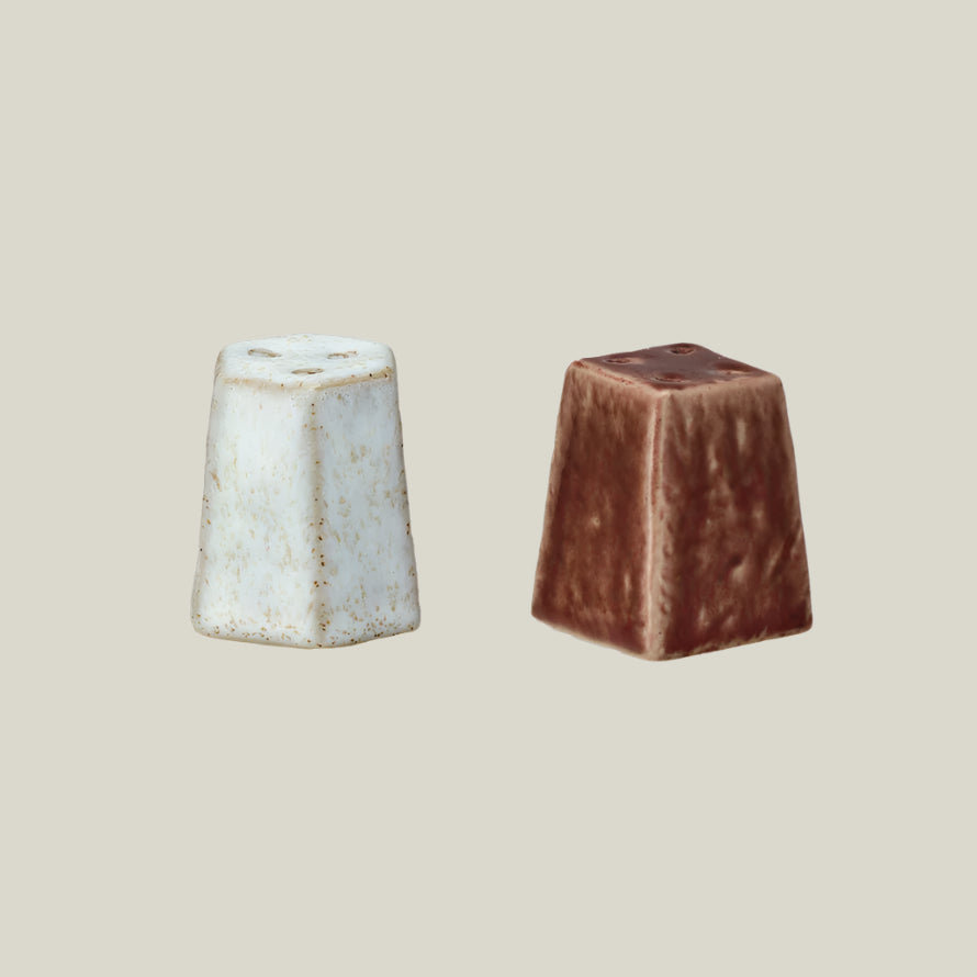 Stoneware Salt and Pepper Shaker Set