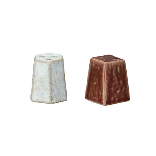 Stoneware Salt and Pepper Shaker Set