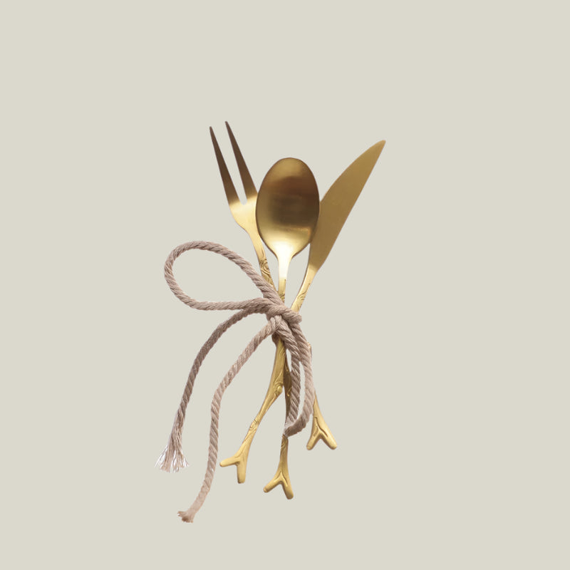 Stainless Twig Appetizer Utensils
