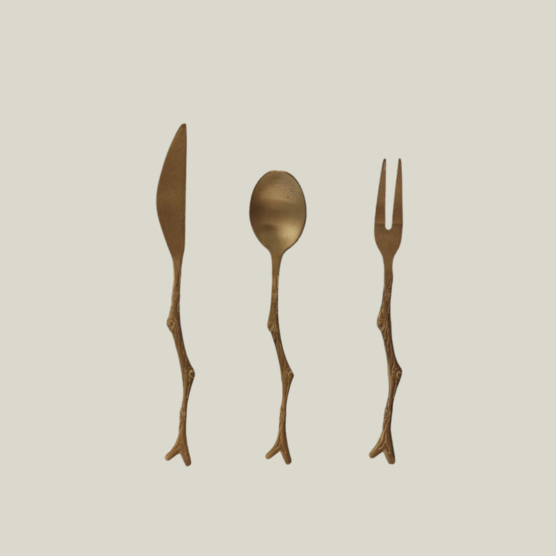 Stainless Twig Appetizer Utensils