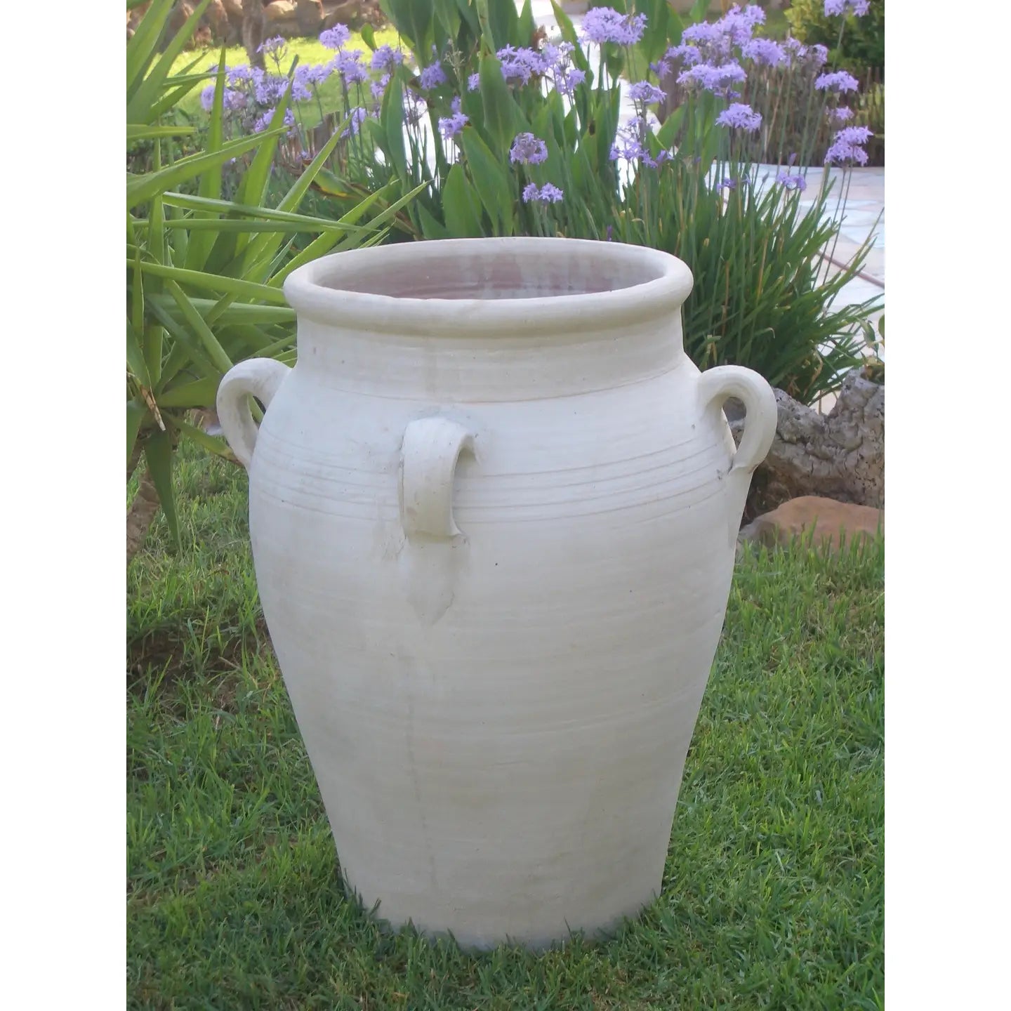 Tall Terracotta Vessel With Handles