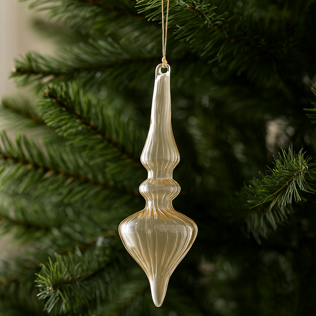 Handblown Glass Finial Ornament