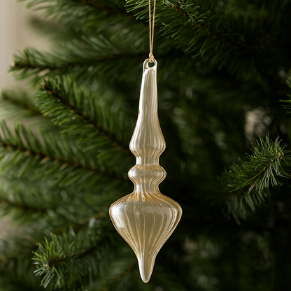 Handblown Glass Finial Ornament