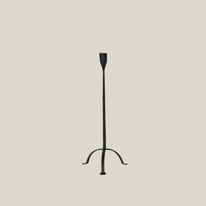 Cast Iron Footed Taper Candle Holder