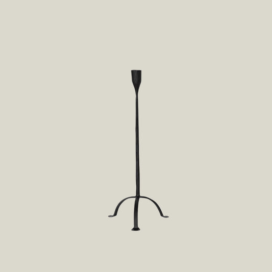 Cast Iron Footed Taper Candle Holder