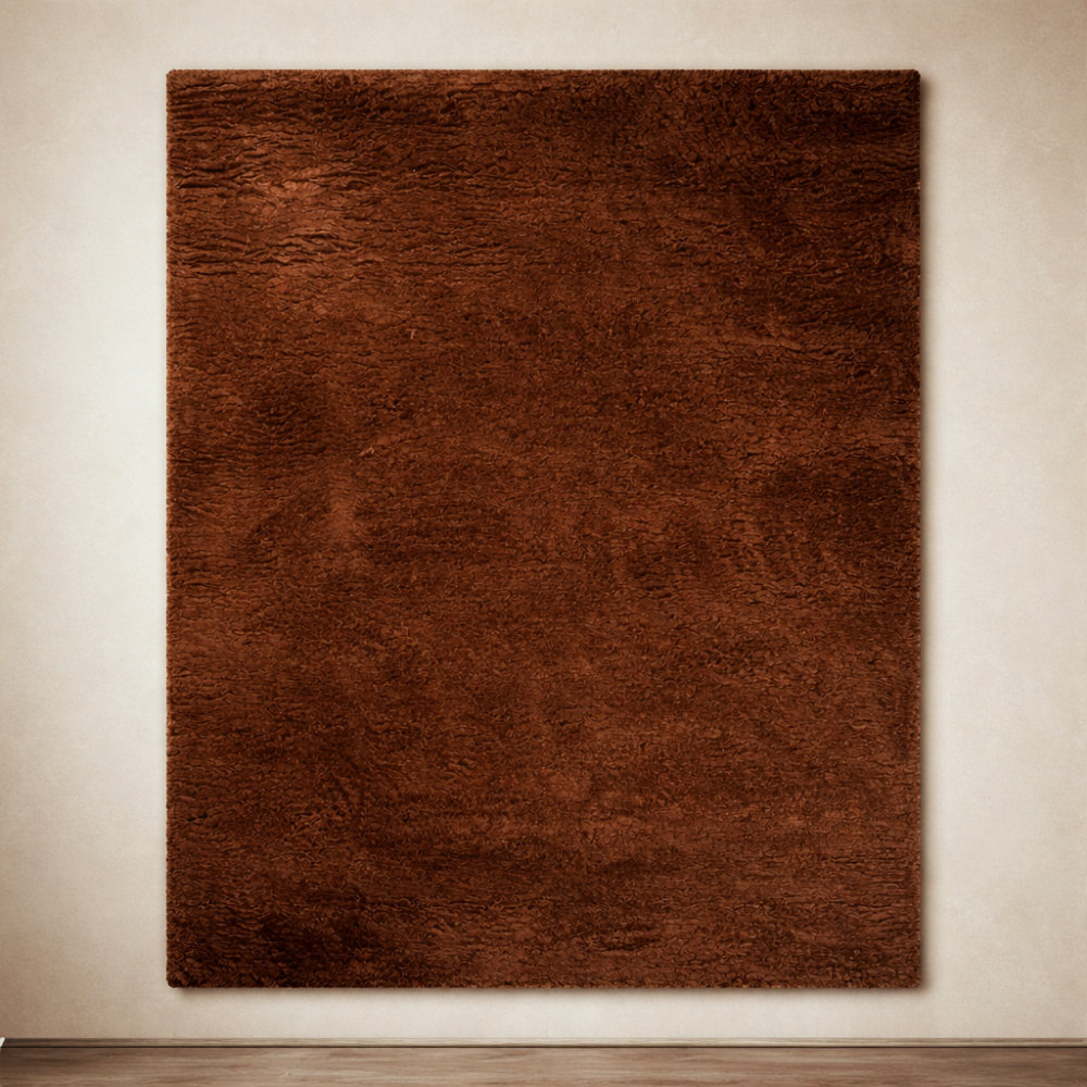 Handloom Cashmere Blend High Pile Rug