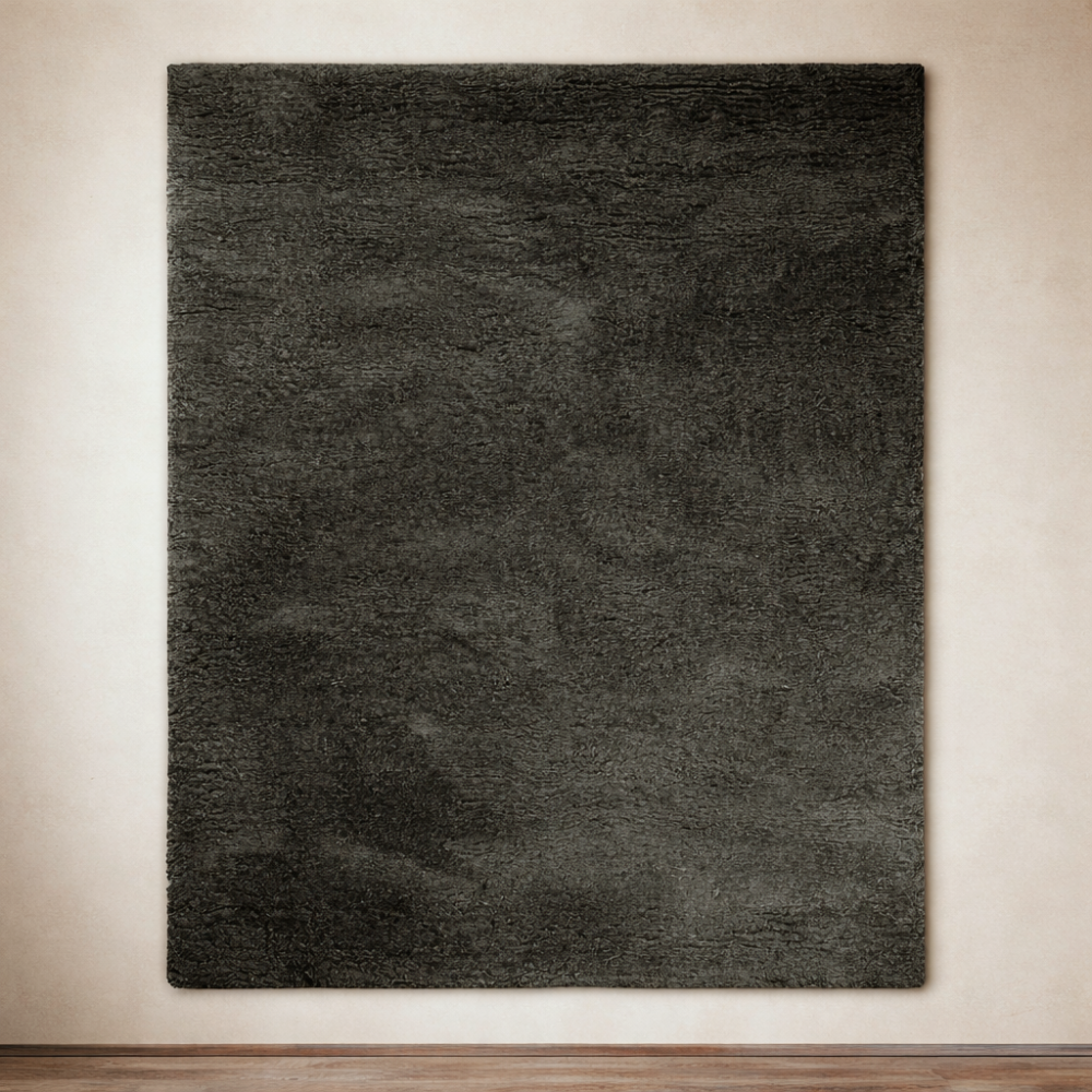Handloom Cashmere Blend High Pile Rug