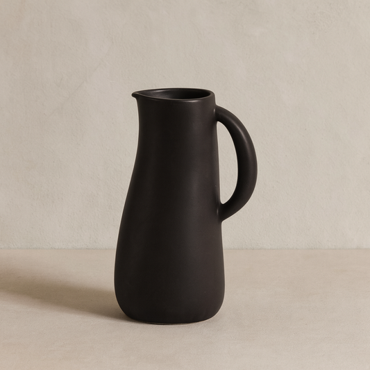 Handmade Matte Stoneware Pitcher