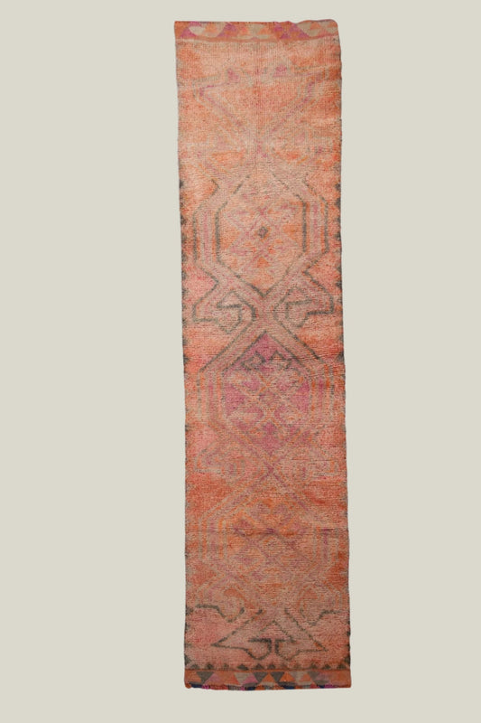 Tangerine Vintage Kurd Runner - 3'1" x 12'3"