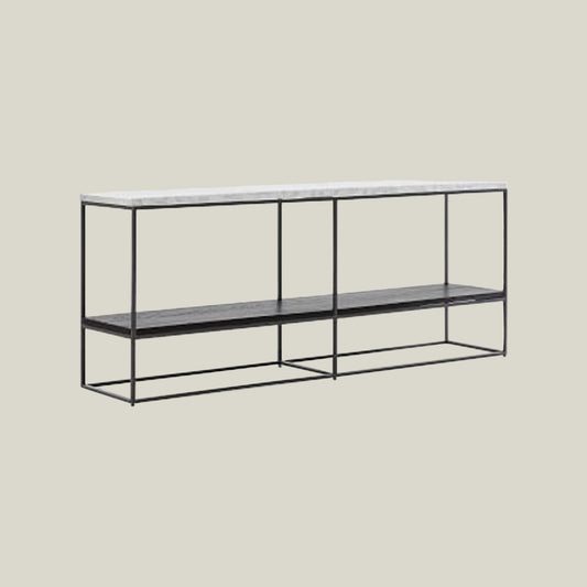 Marble + Metal Shelving Unit