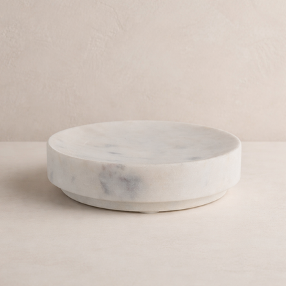 Marble Round Soap Dish