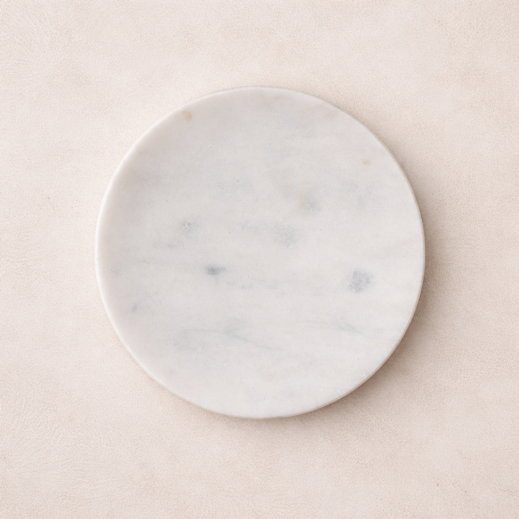 Marble Round Soap Dish