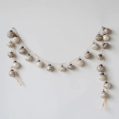 Mercury Glass Ornament Garland