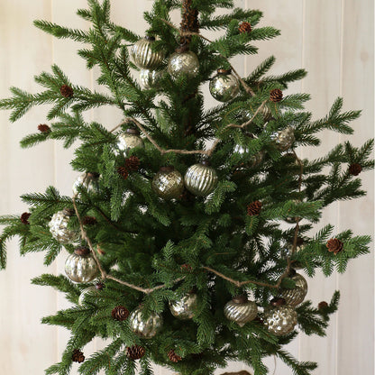 Mercury Glass Ornament Garland