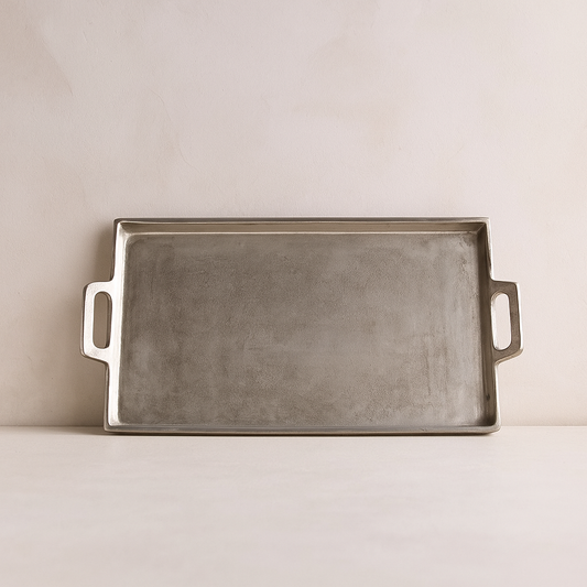 Metal Tray with Handles
