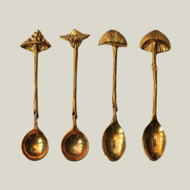 Brass Mushroom Spoon