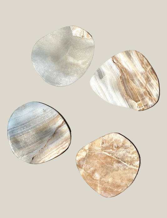 Onyx Coasters (Set of 4)