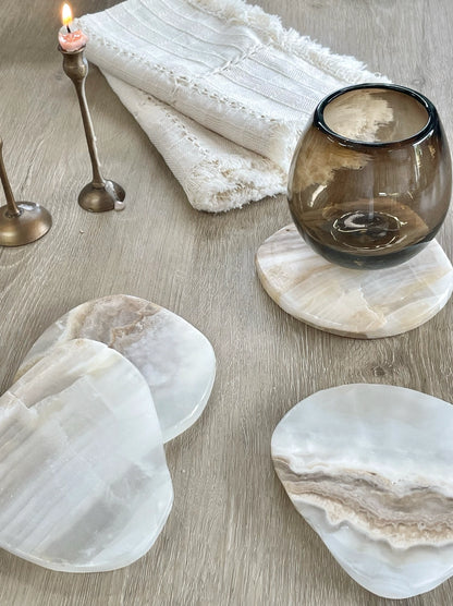 Onyx Coasters (Set of 4)