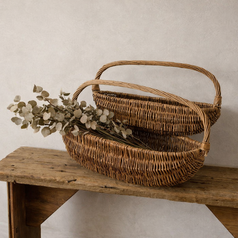 Oval Wicker Basket