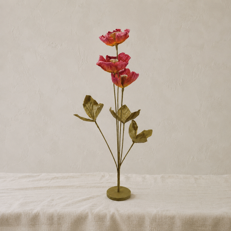 Paper Flowers with Stand