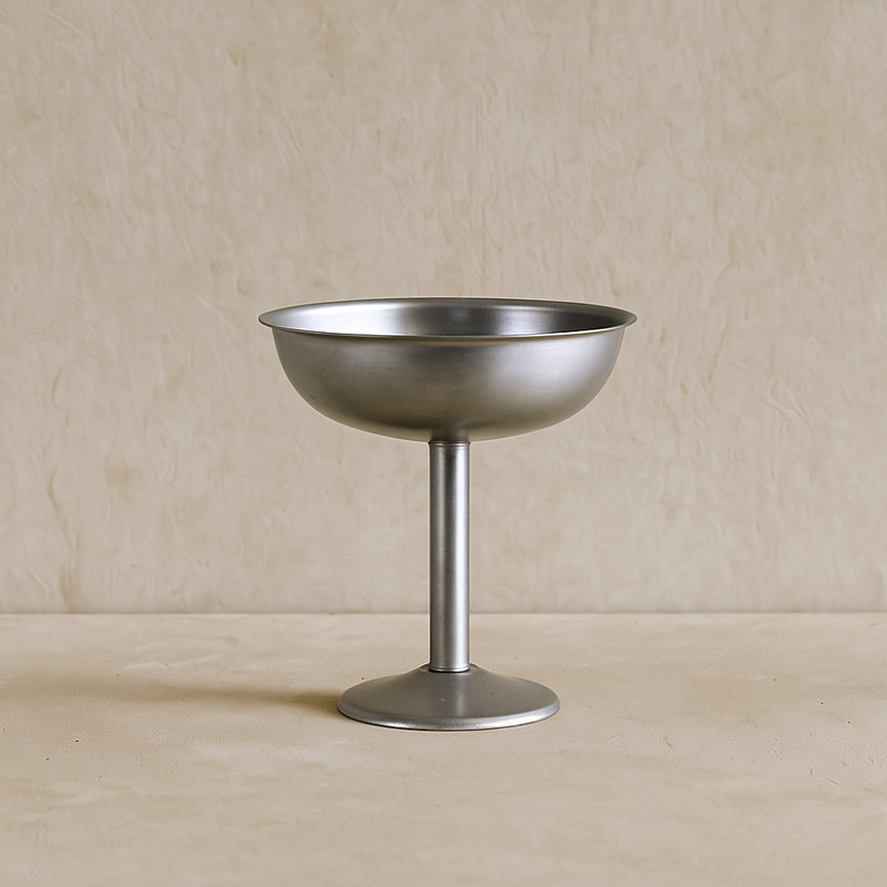 Pewter Footed Coupe Glass