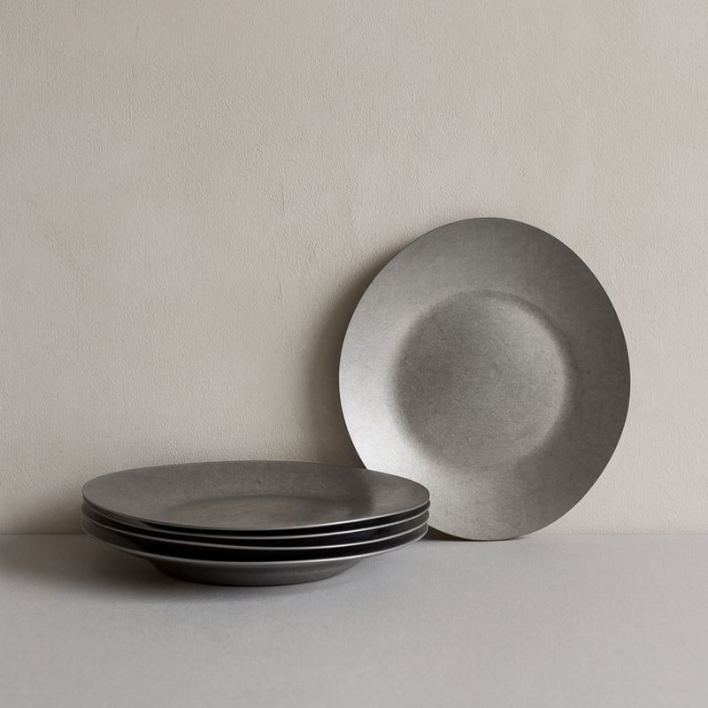 Brushed Pewter Serving Platter