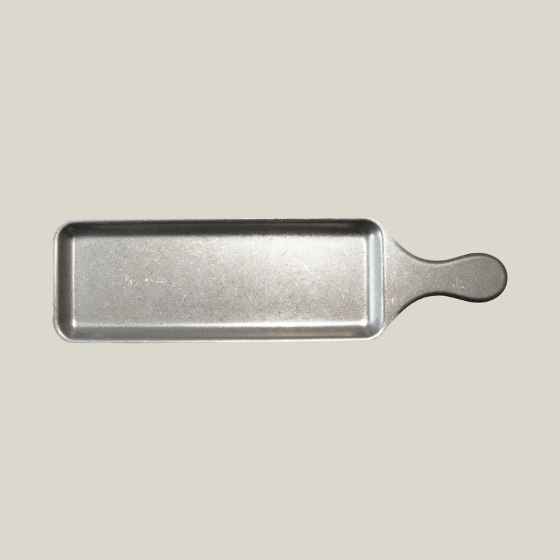 Brushed Pewter Handled Serving Tray