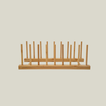 Bamboo Plate Display Rack
