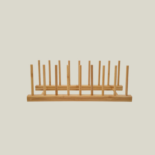 Bamboo Plate Display Rack